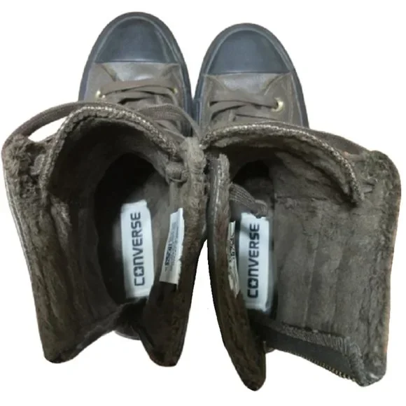 Converse High Top Sneaker Zip Combat Boots 7 - Picture 4 of 9